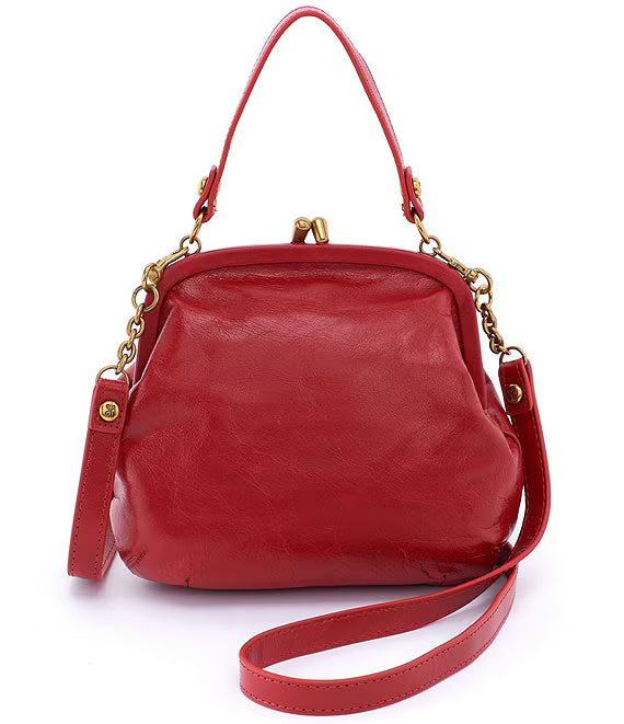 Hobo Alba Frame Small Crossbody True Red