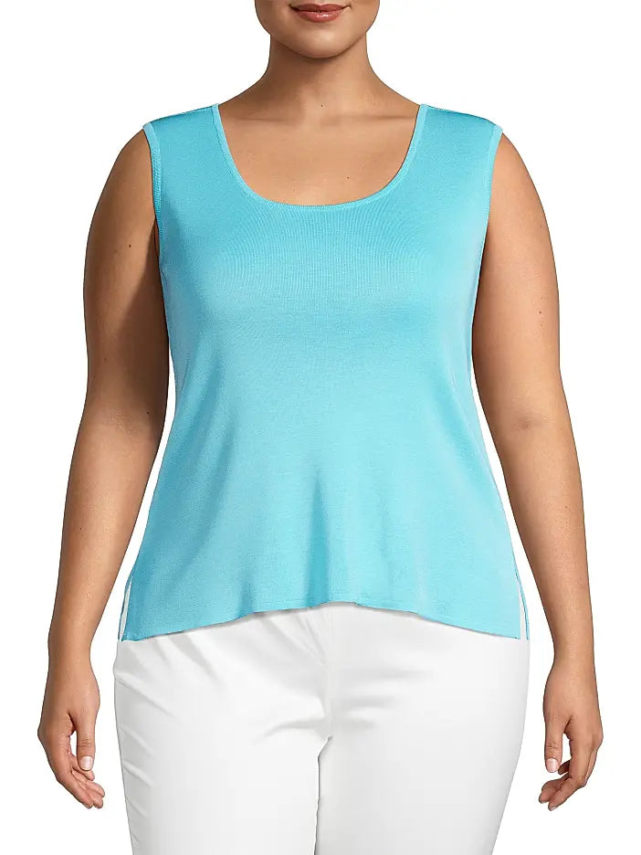 Ming Wang  Knit Scoopneck Tank