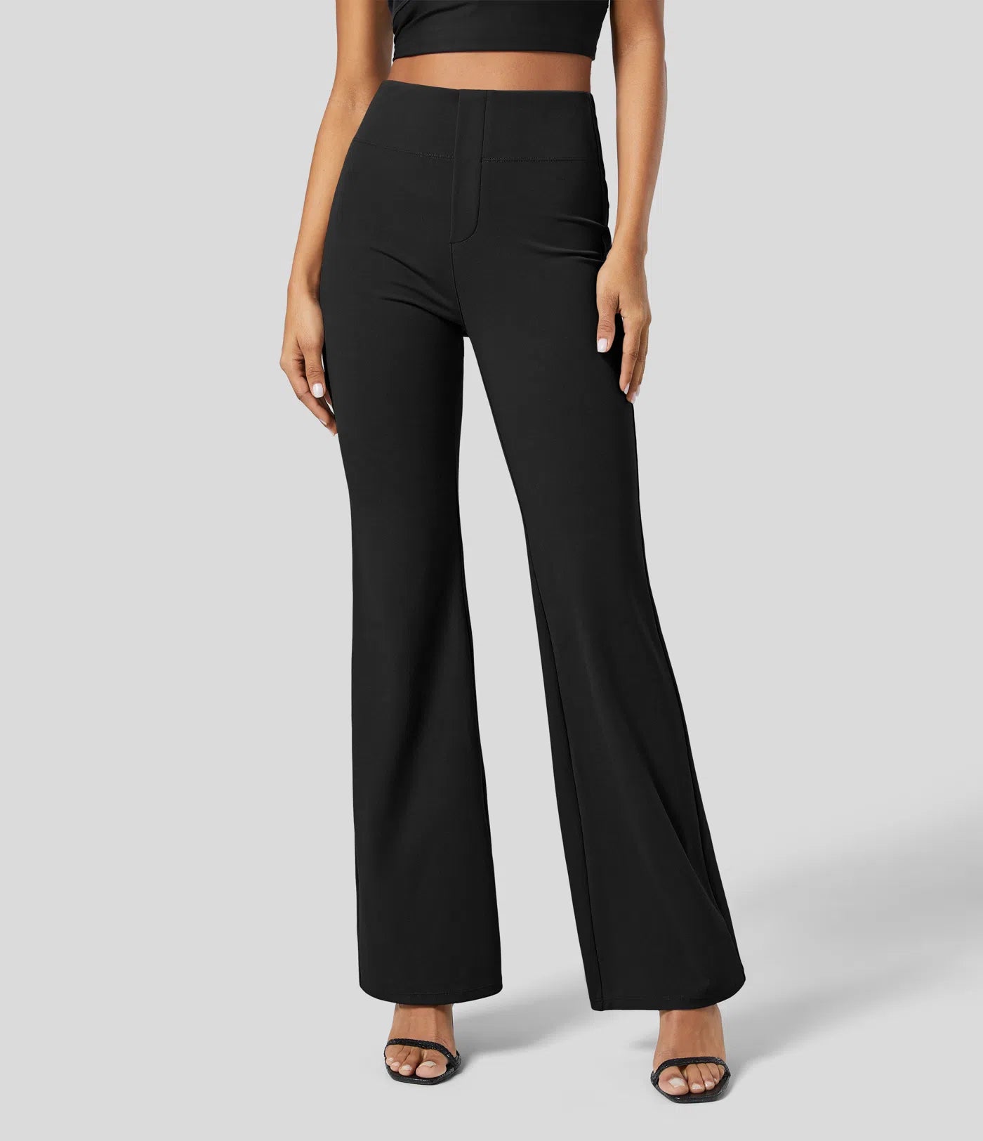 Black Flare Pocket Pant