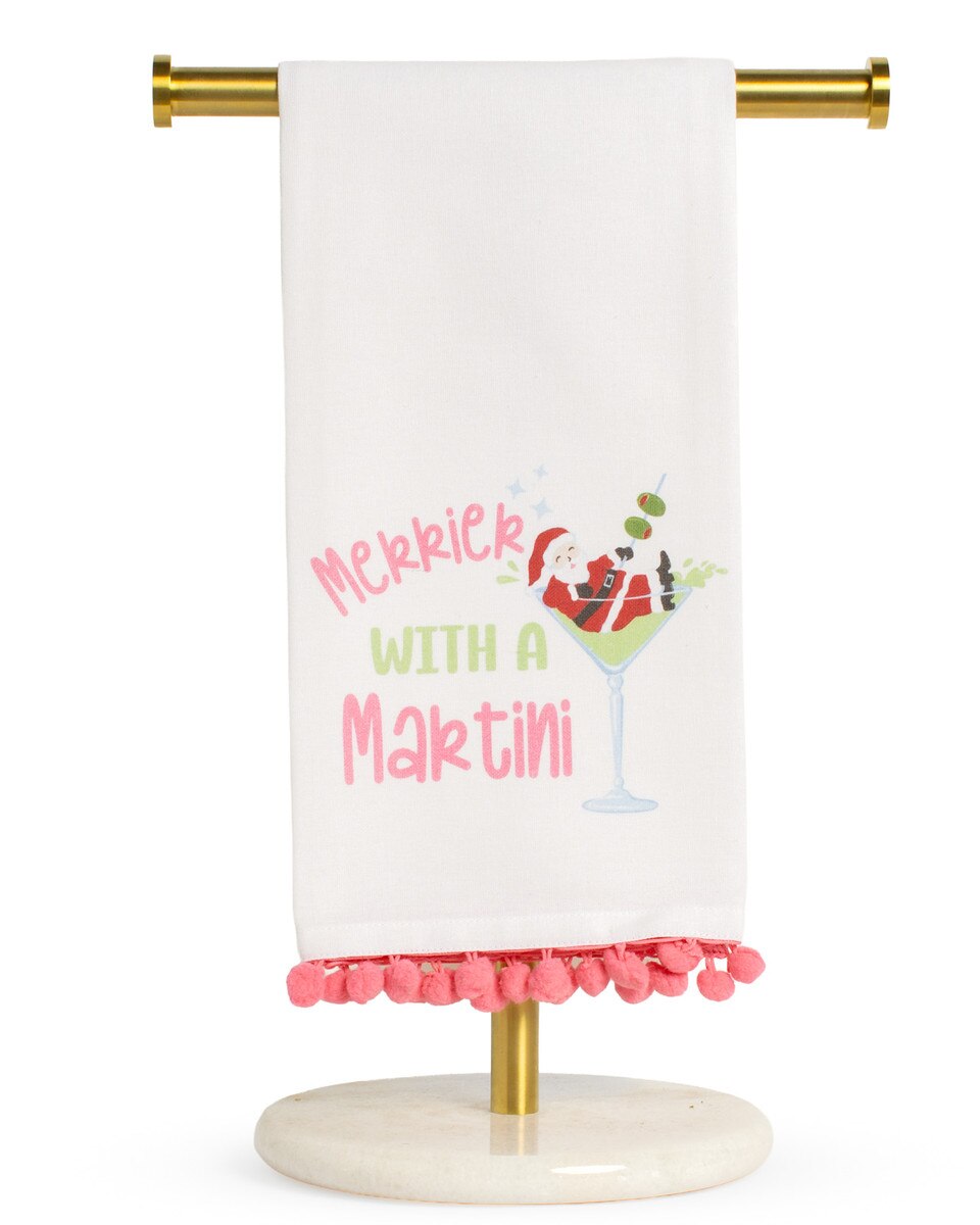 Merrier Martini Hand Towel