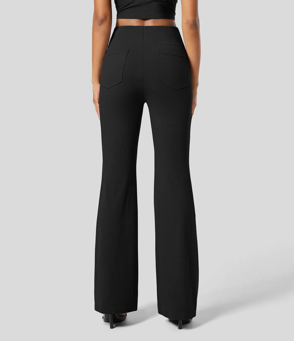 Black Flare Pocket Pant