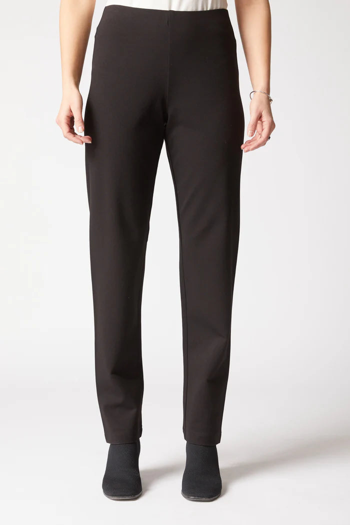 Luxe Ponte Straight Pant - Black