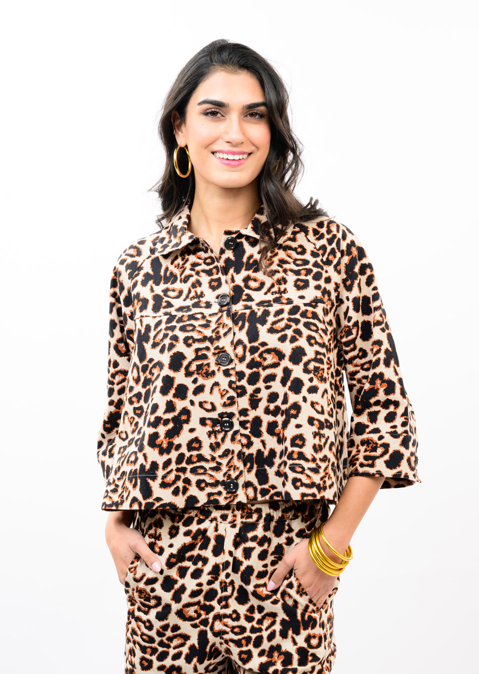 Ivy Jane Leopard Swing Jacket