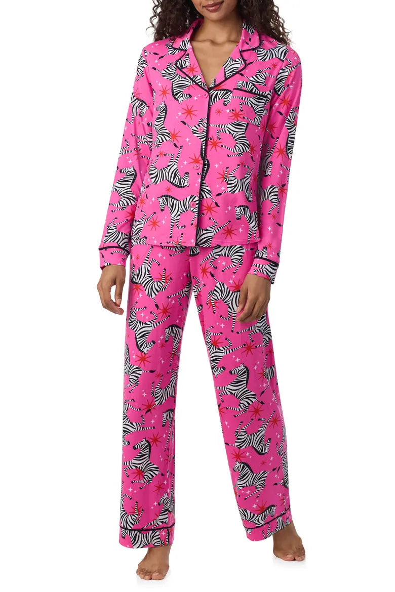 Room Service Pink Zebra PJ Set