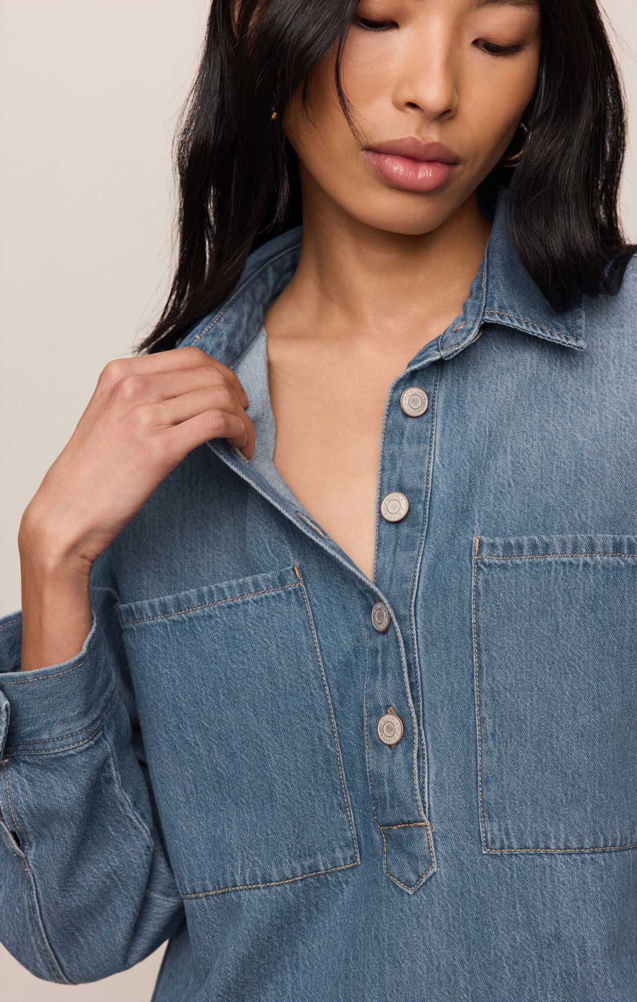 Lucie Denim Shirt Dress