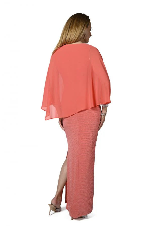 CHIFFON OVERLAY RHINESTONE