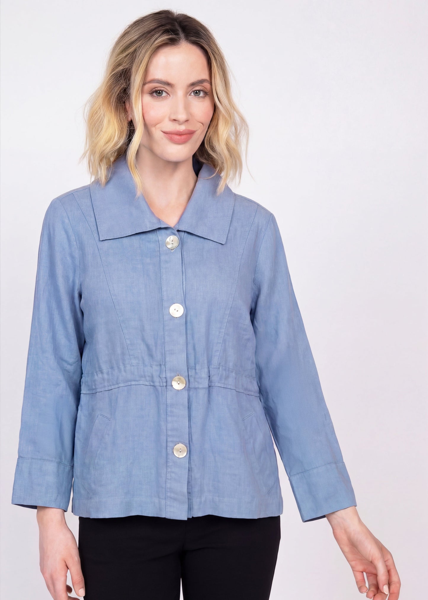 Olivia Flax Solid Crossroads Jacket