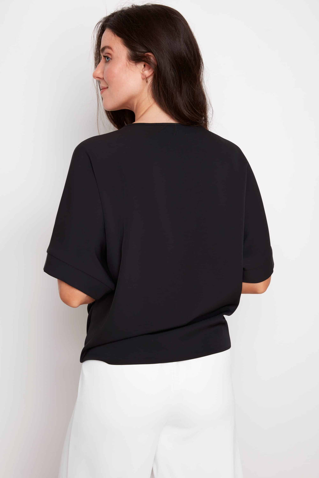 VEGAN SILK TIE KNOT T-SHIRT