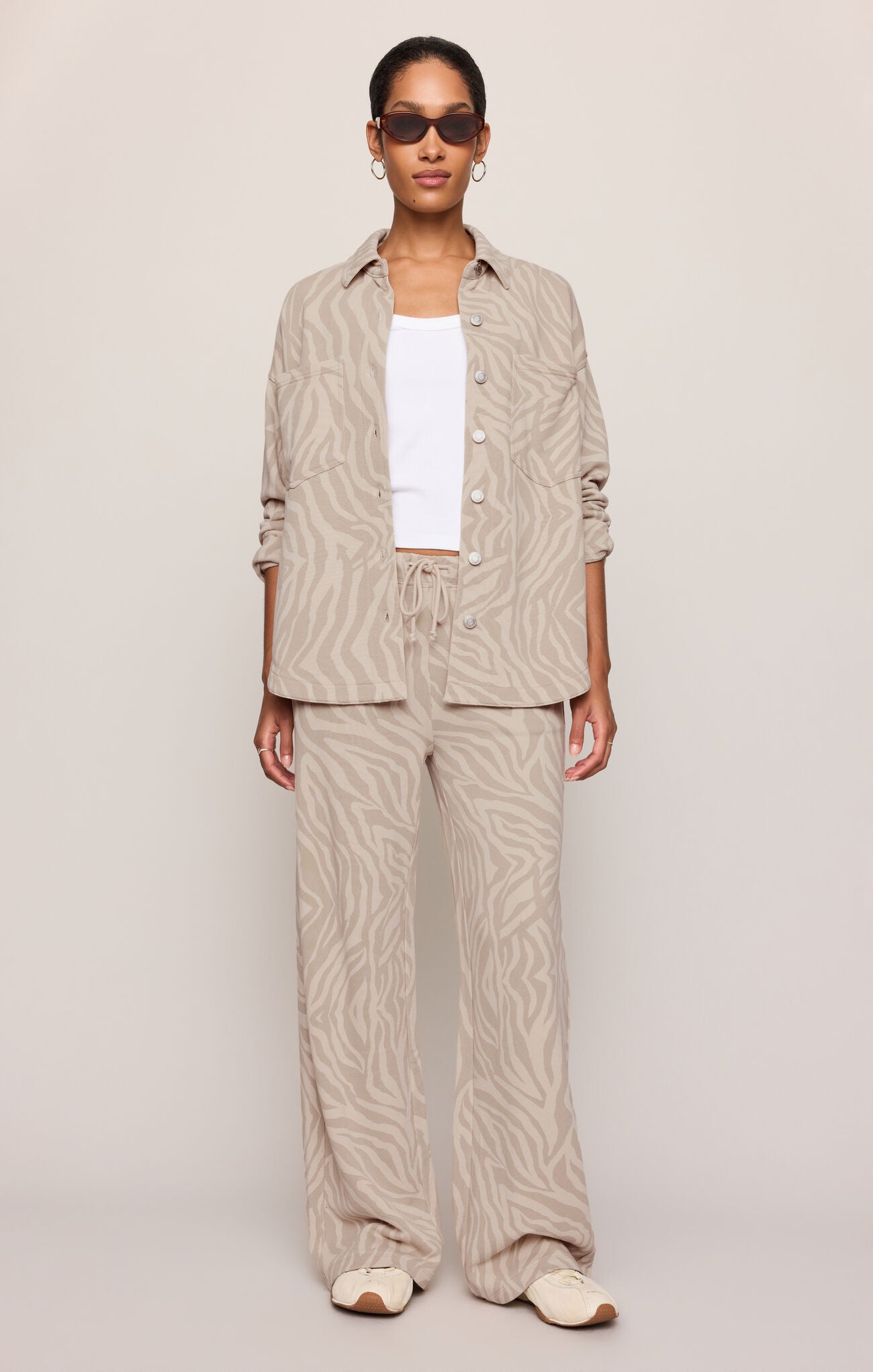 All Day Knit Zebra Jacket