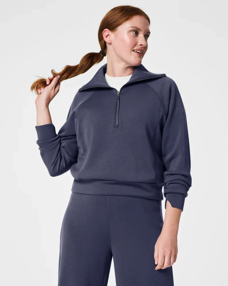Spanx Airessentials® Half Zip - Dark Storm