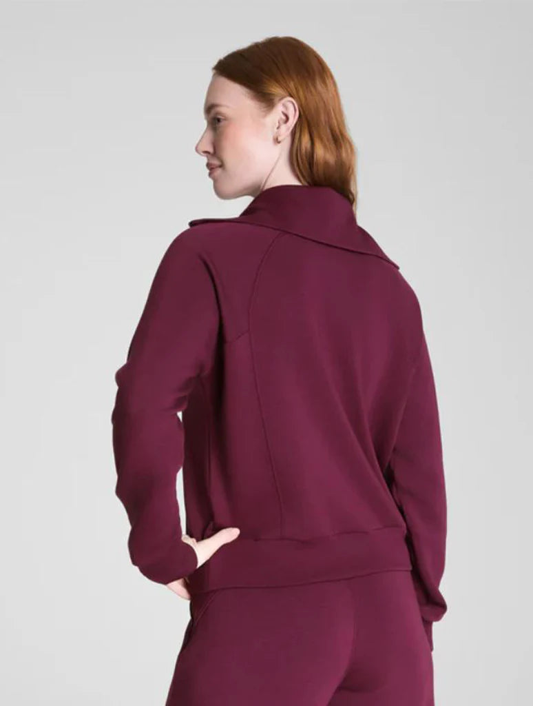 Spanx Airessentials® Half Zip - Plum Berry