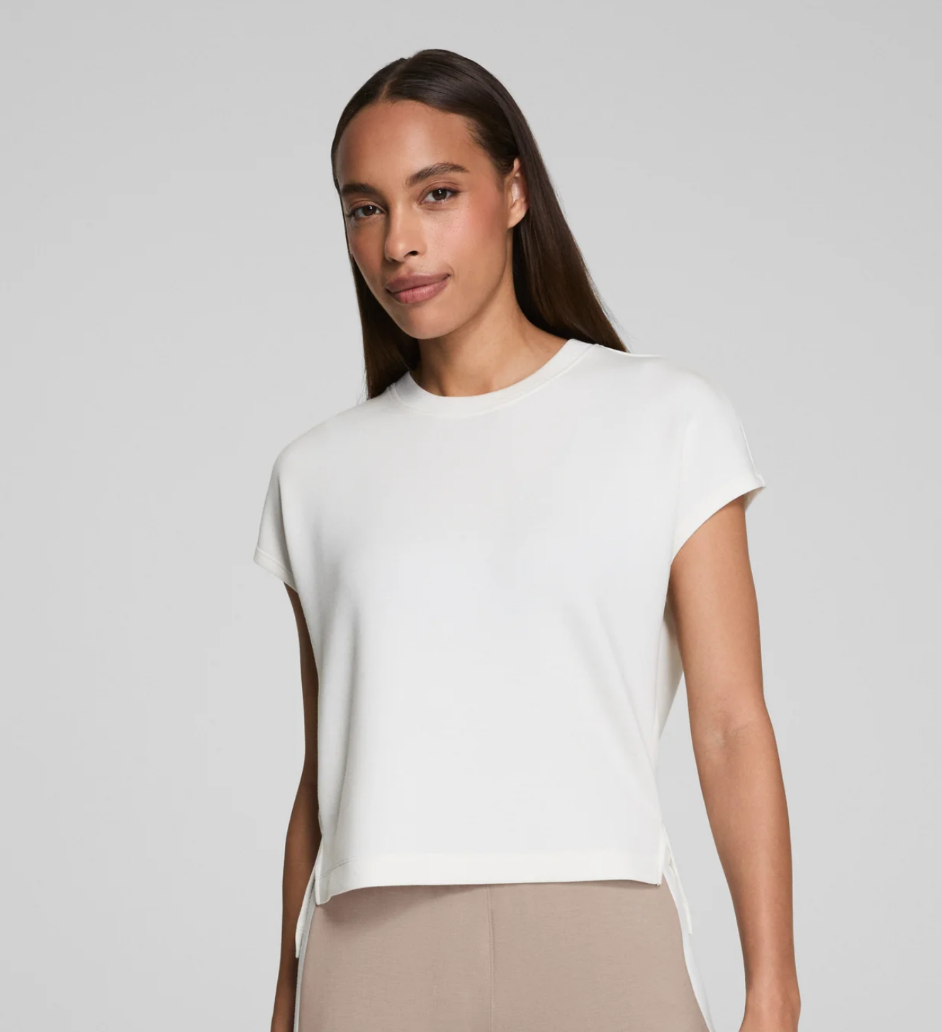Spanx AirEssentials Light Tee - Powder