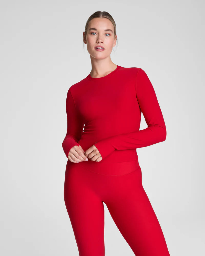 Spanx OnForm Long Sleeve Top - Red