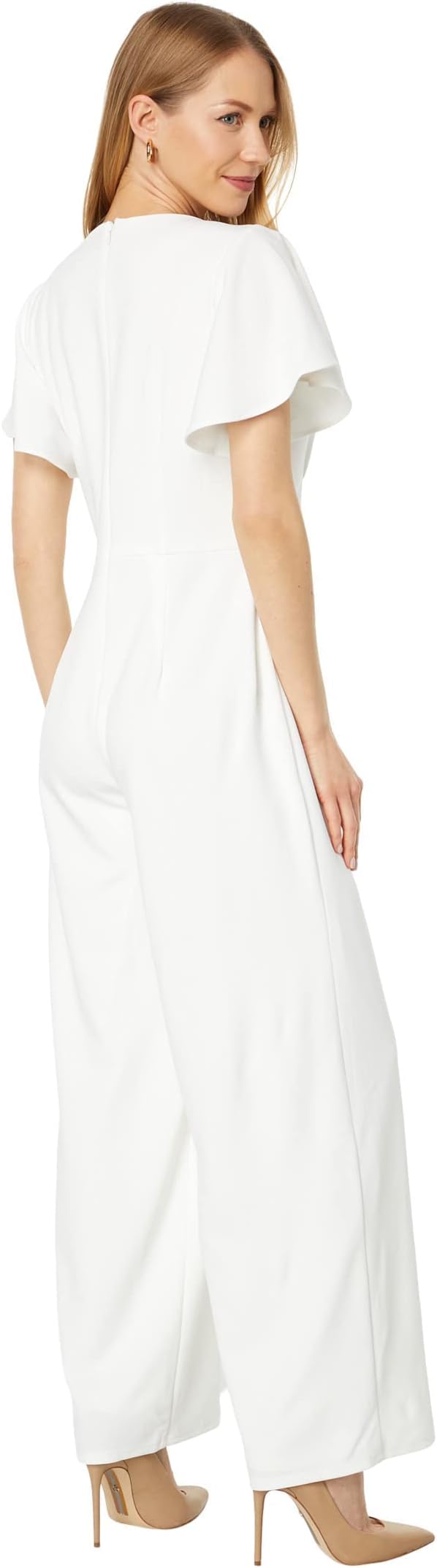 Maggy London womens Short Sleeve V-neck Jumpsuit