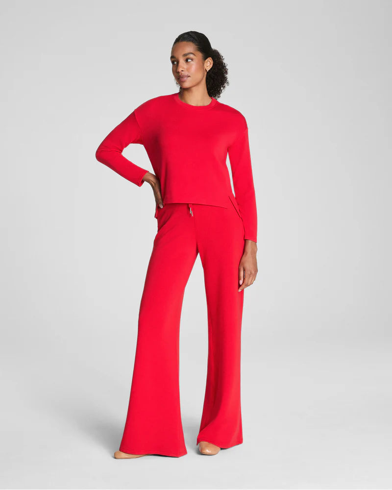 Spanx AirEssentials LS Side Slit Top - Red