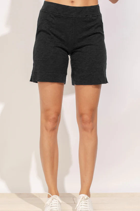 Escape Cotton Slub Short - Black
