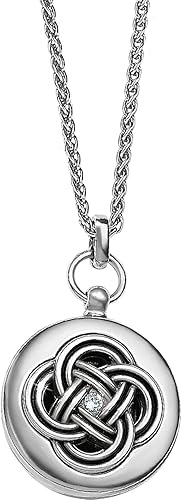 Brighton Interlok Small Round Locket Necklace