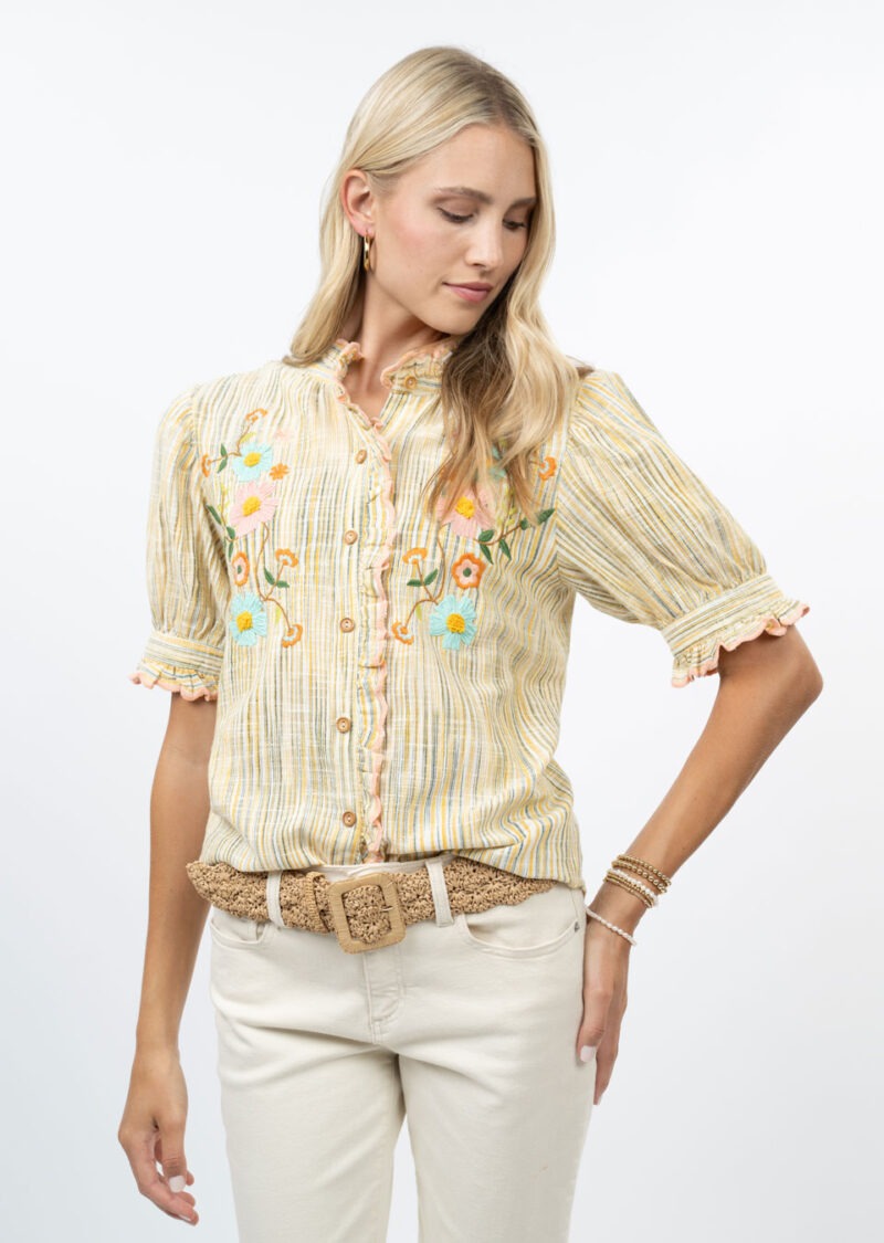 Ivy Jane Ribbon Embroidered Blouse