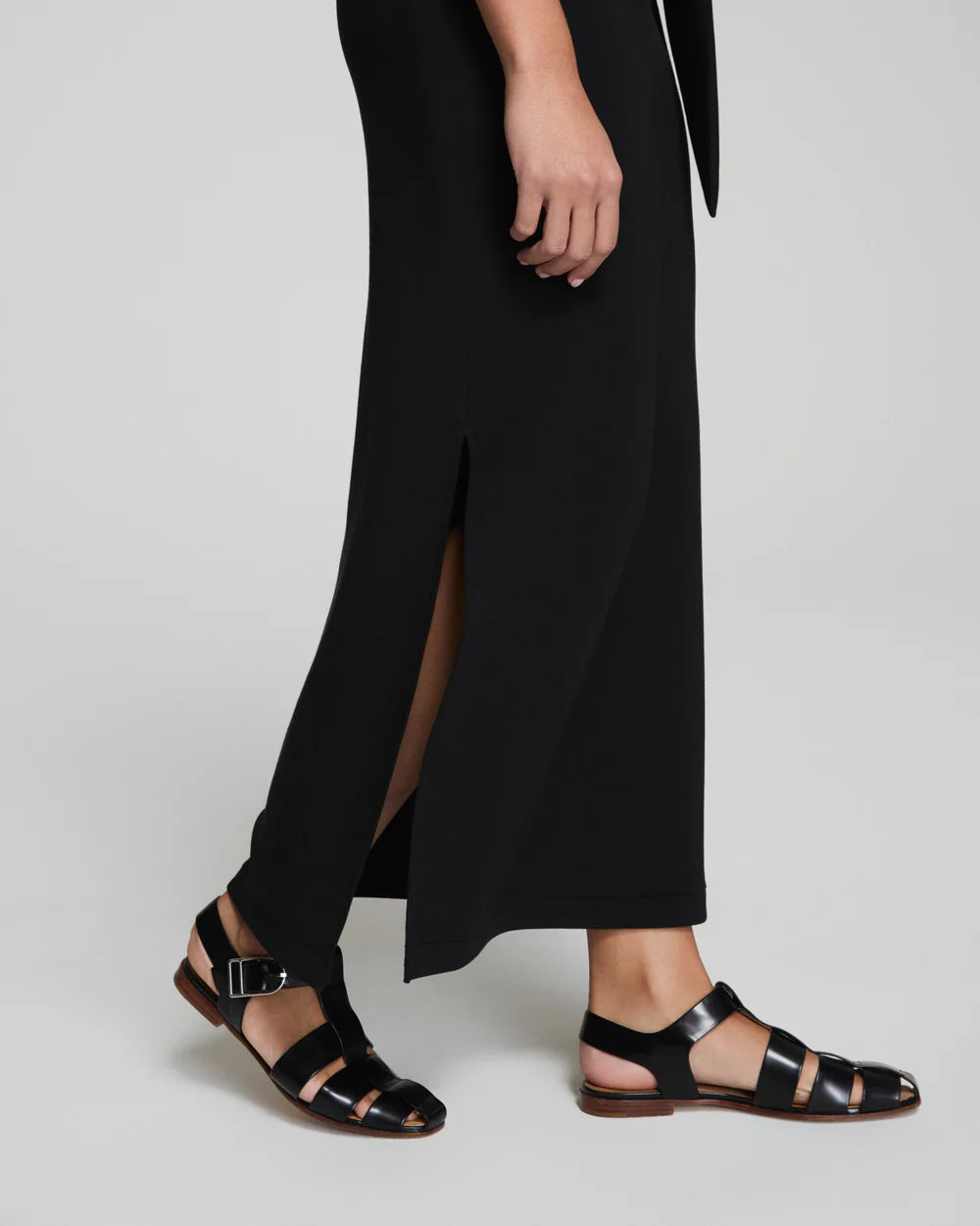 Spanx Tie Waist Maxi Dress - Black