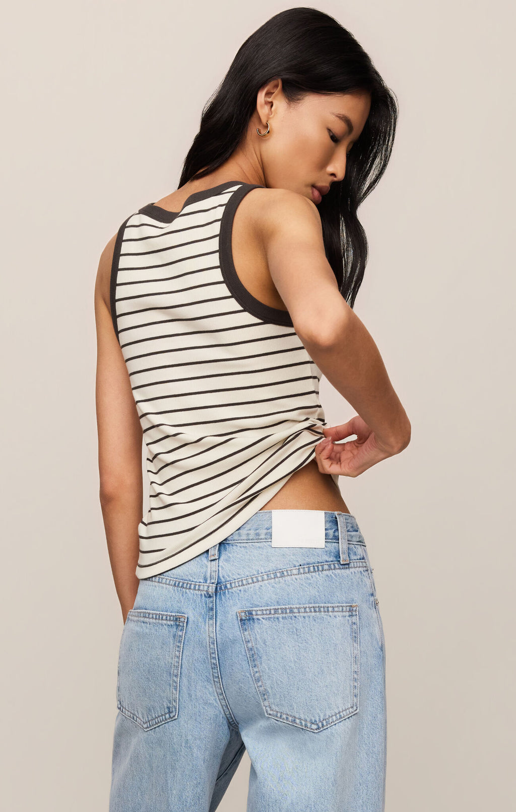 Rowe Striped Scoop Tank