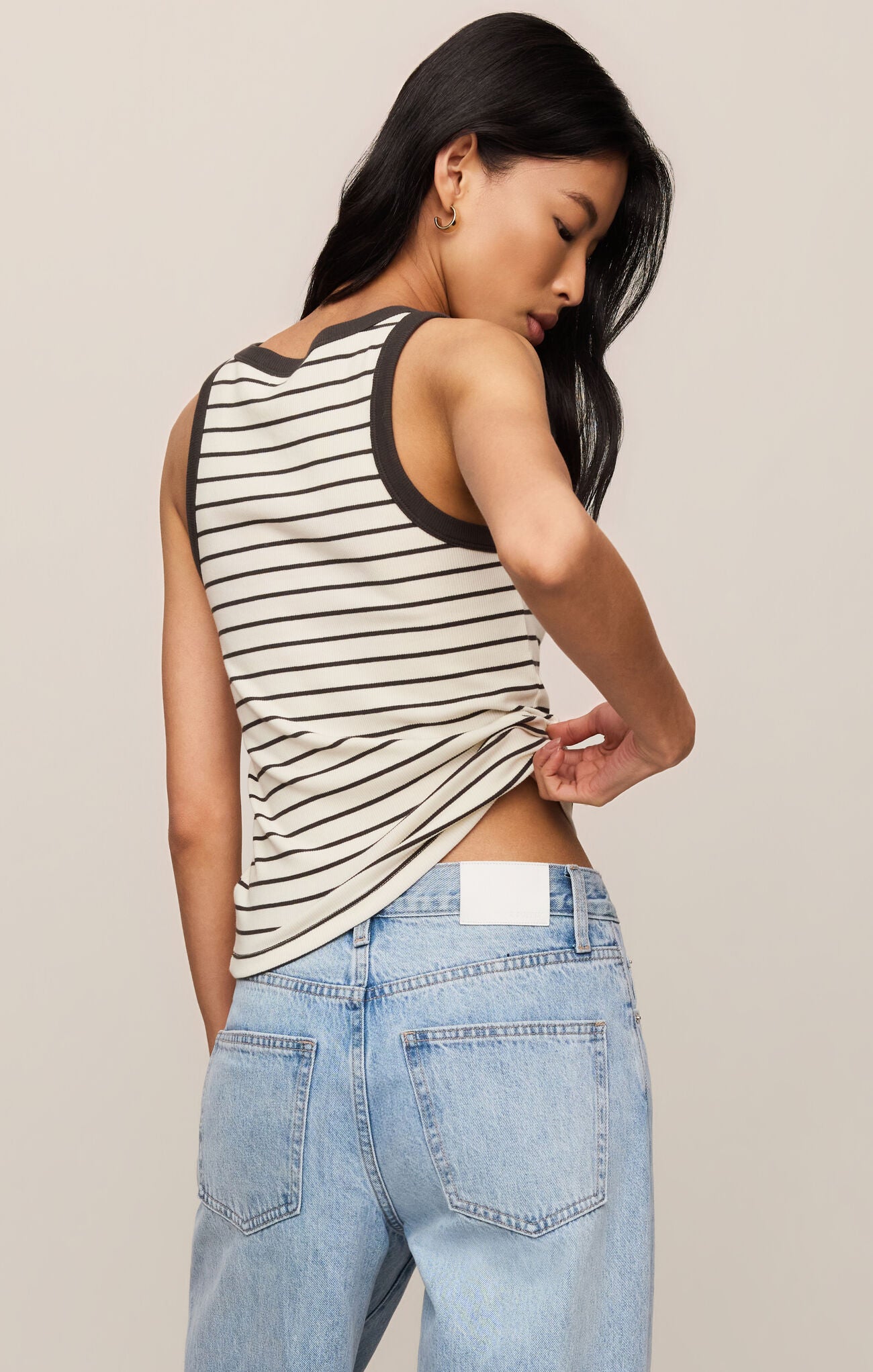 Rowe Striped Scoop Tank