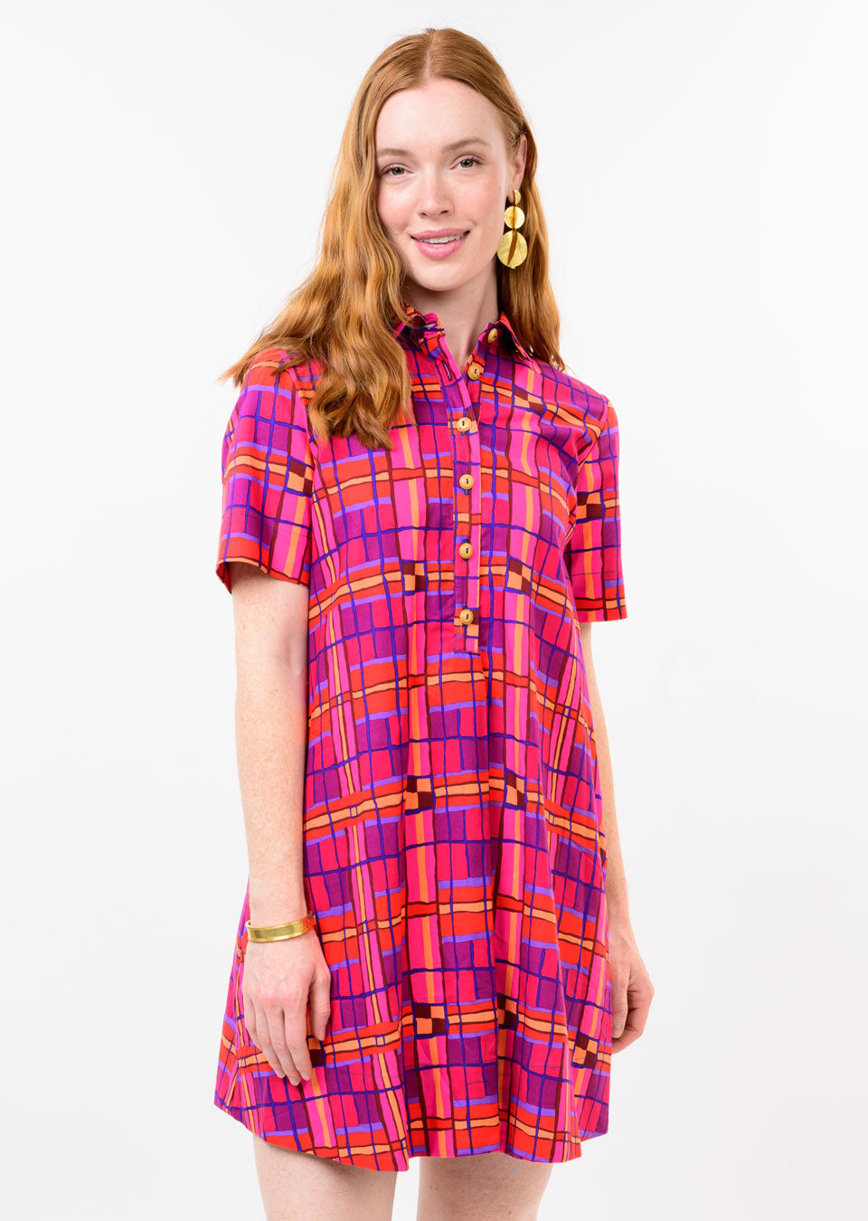 Uncle Frank Plaid Shift Dress