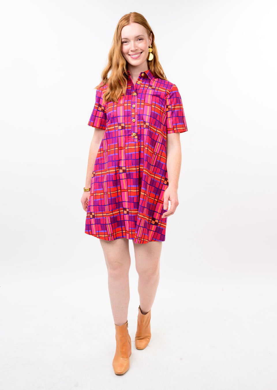Uncle Frank Plaid Shift Dress