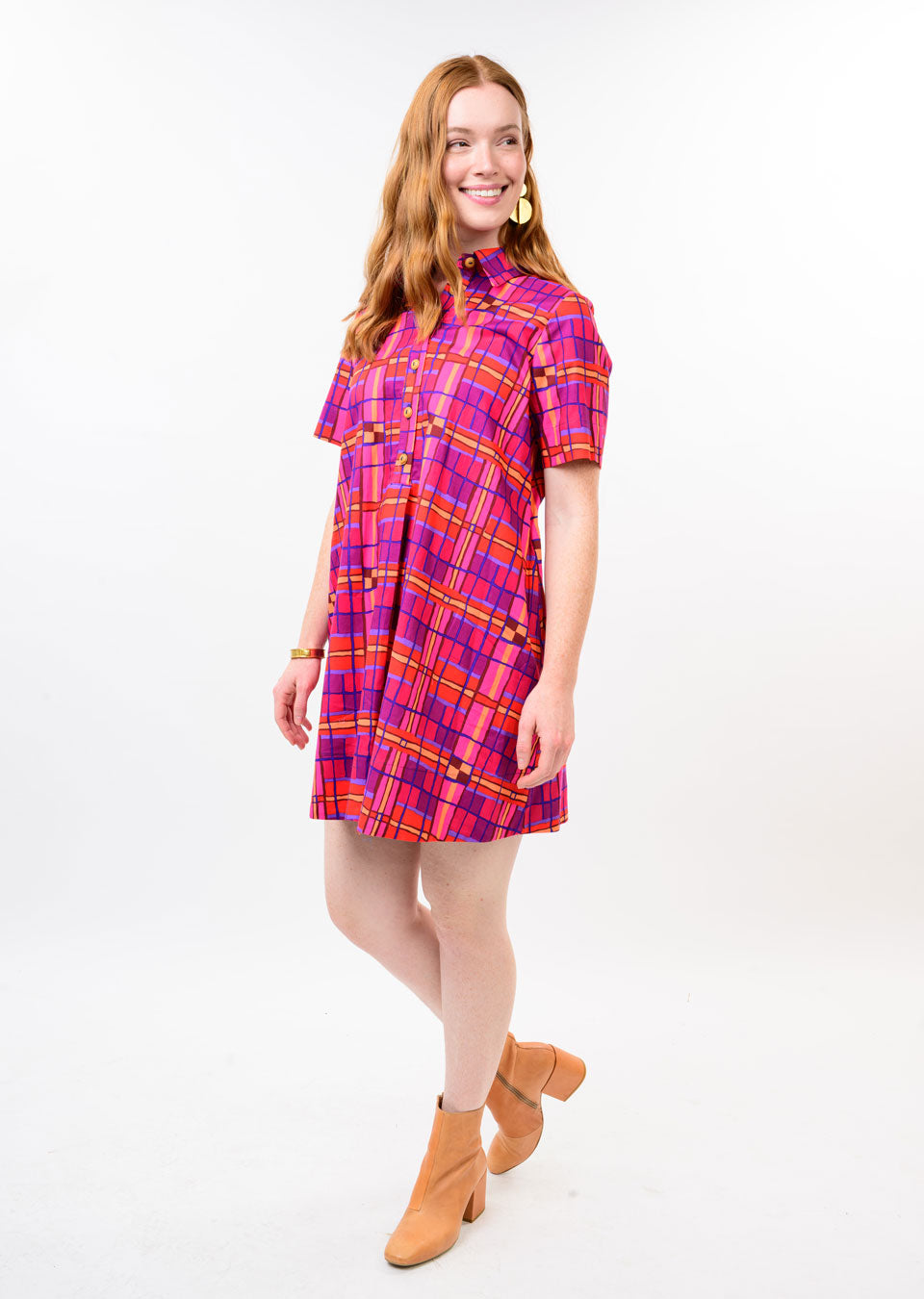 Uncle Frank Plaid Shift Dress