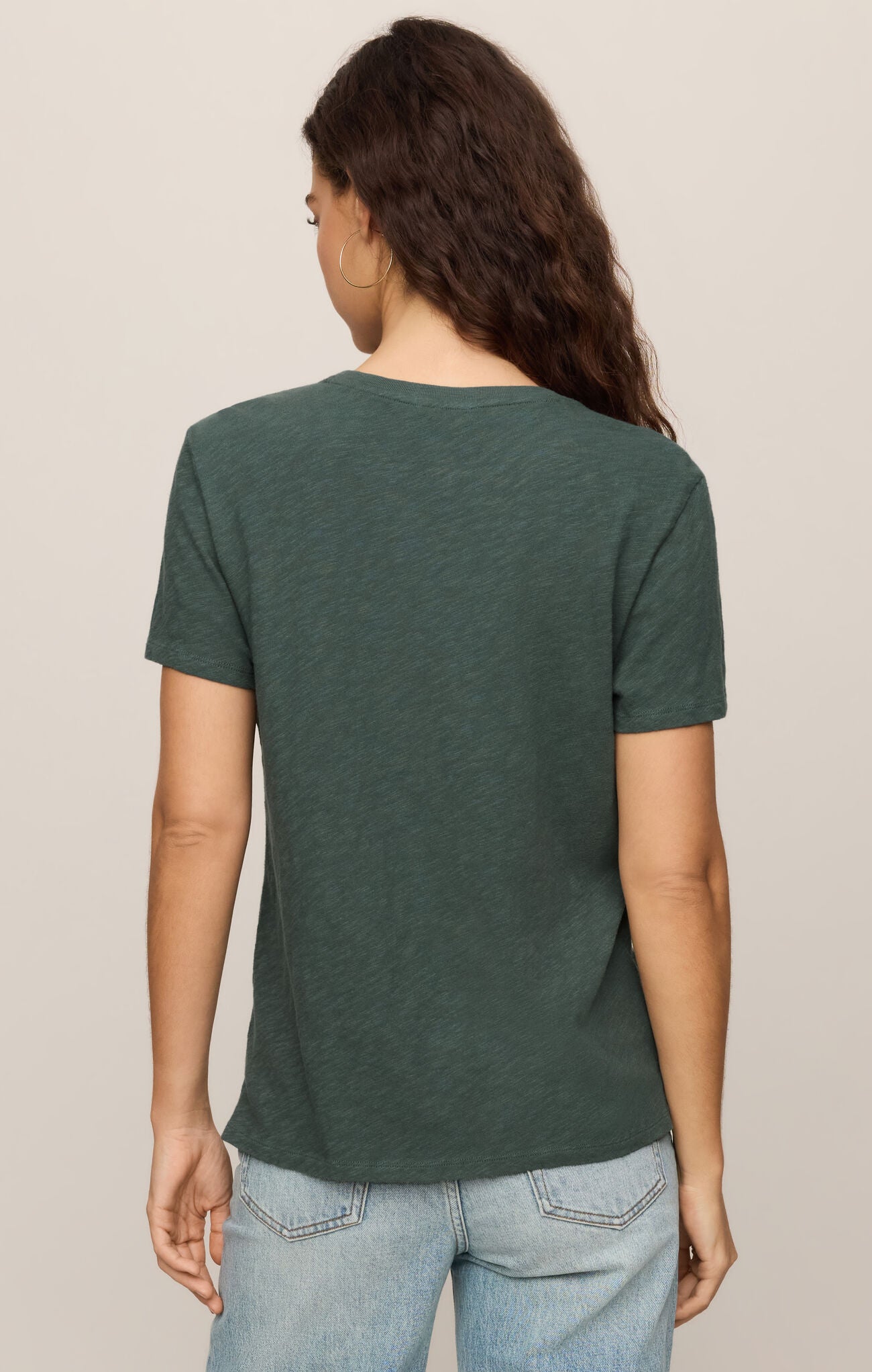 Foundation Slub Tee Emerald Cove