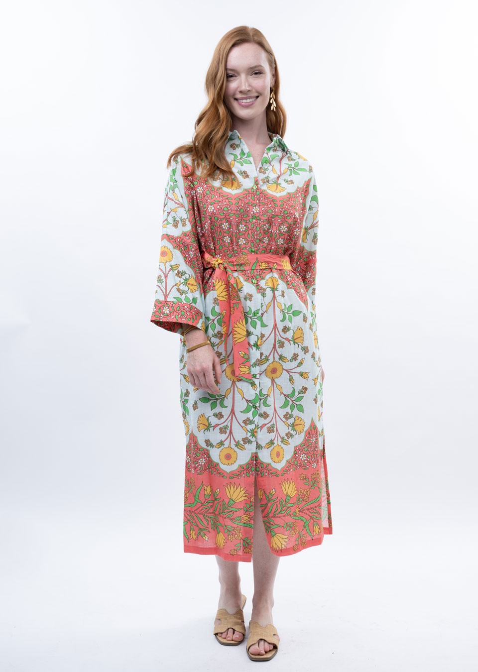 Uncle Frank Bordered Shirt Dress