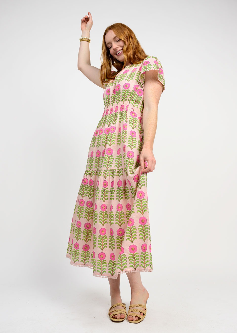 Uncle Frank Row of Flowers Dress