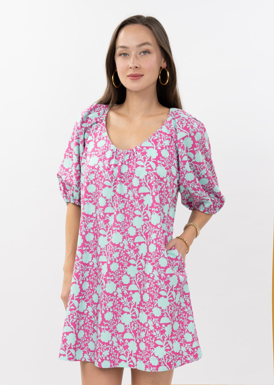 Uncle Frank Pleated Neck Dress