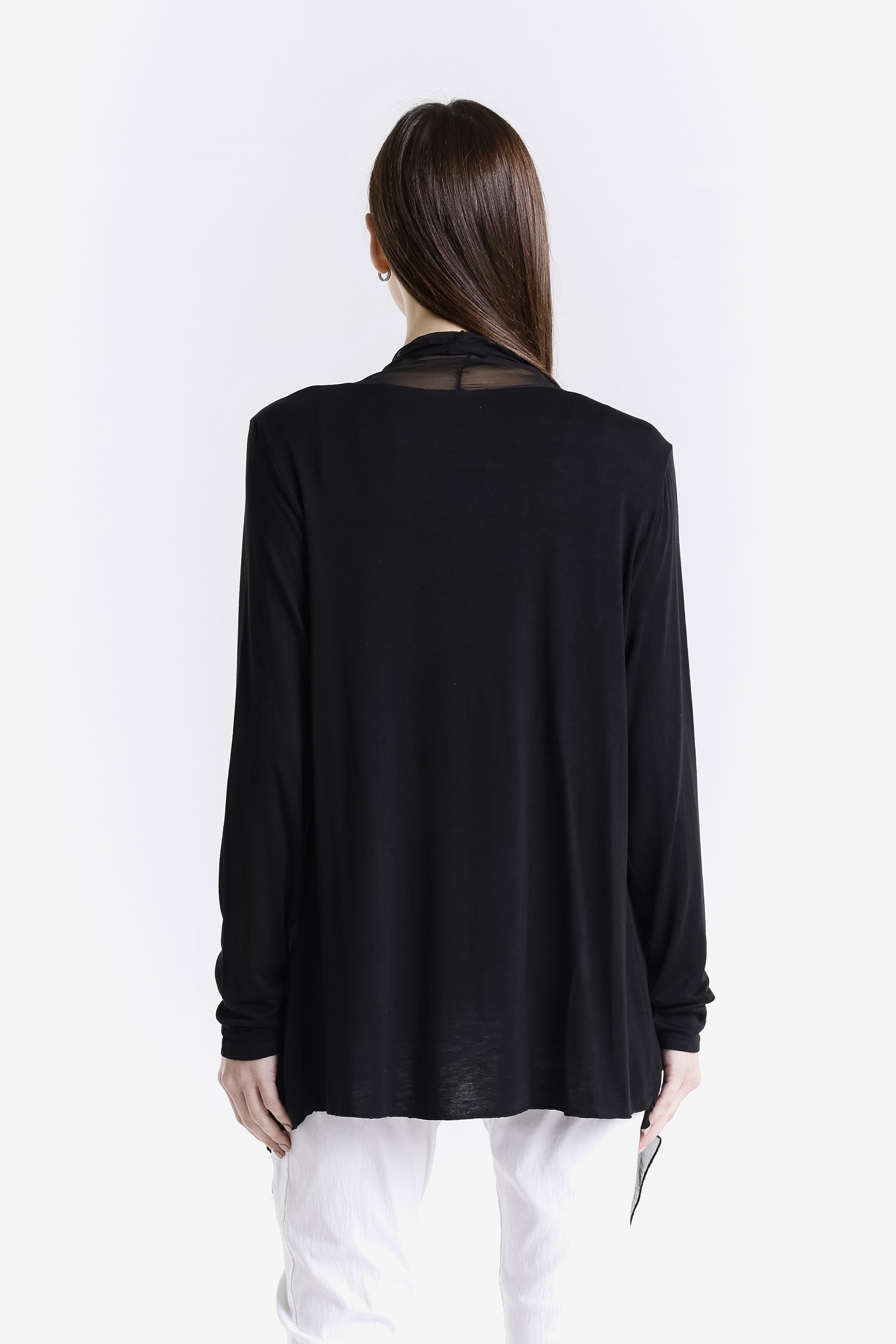 Carla Open Cardi w/Silk Trim