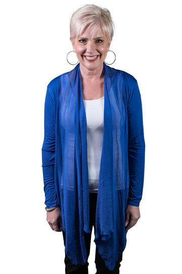 Carla Open Cardi w/Silk Trim