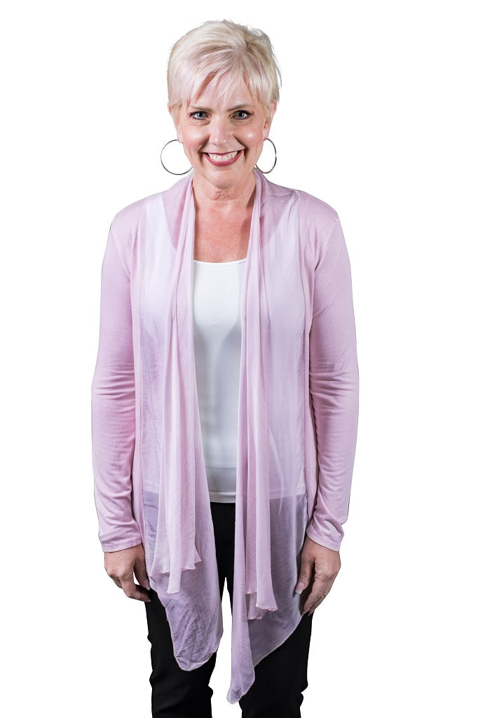 Carla Open Cardi w/Silk Trim