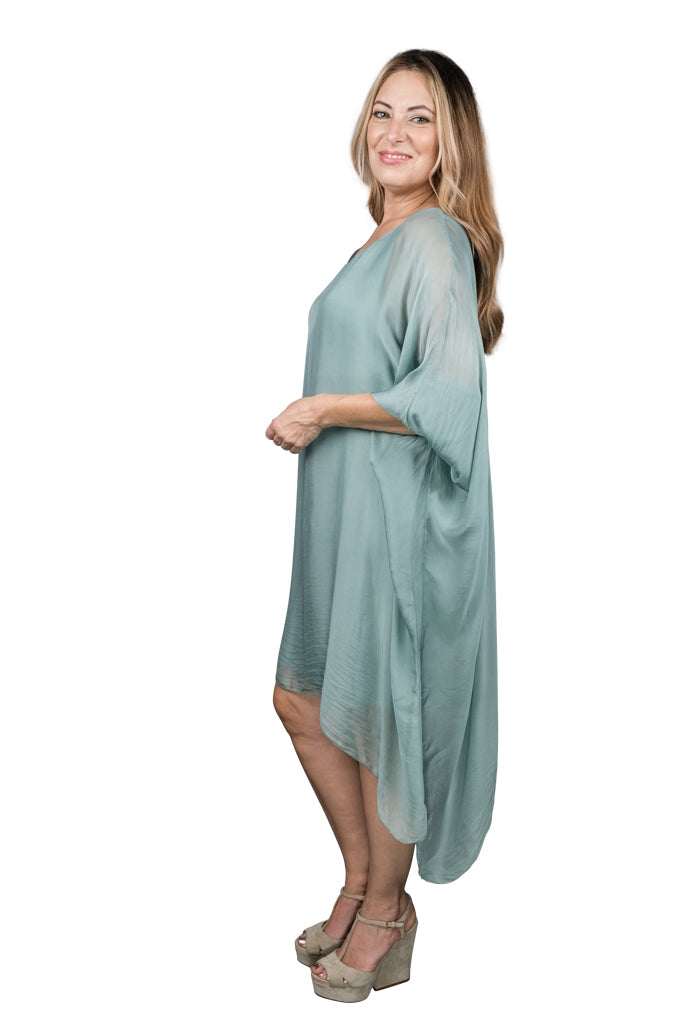 Alessia Silk Kaftan Dress