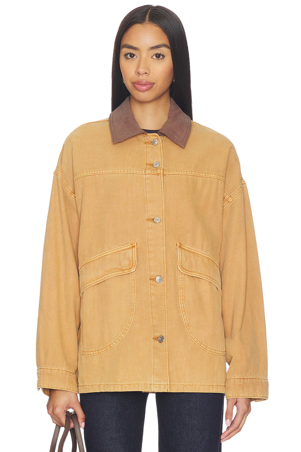We The Free Lemon Denim Jacket - Meerkat