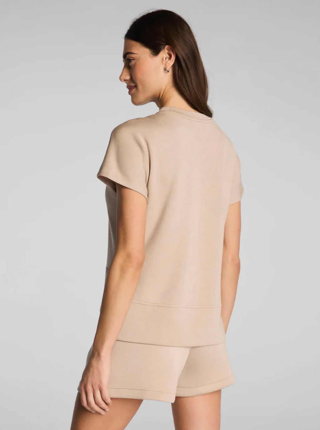 Spanx Air Essentials Crew Neck Tee Dune