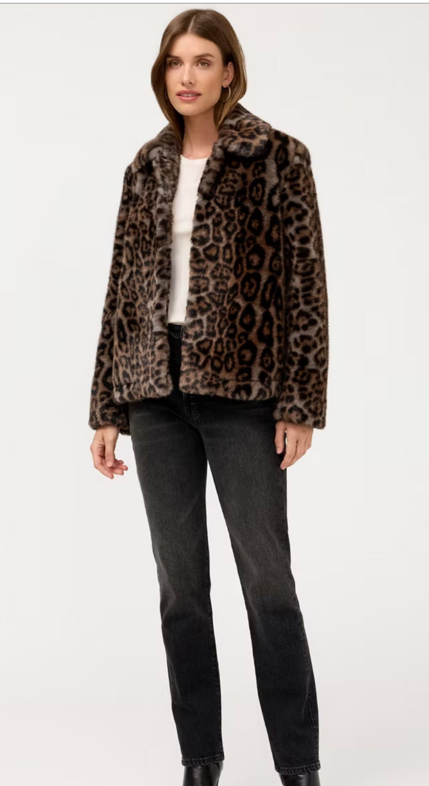 Johnny Was Fur Cropped Coat