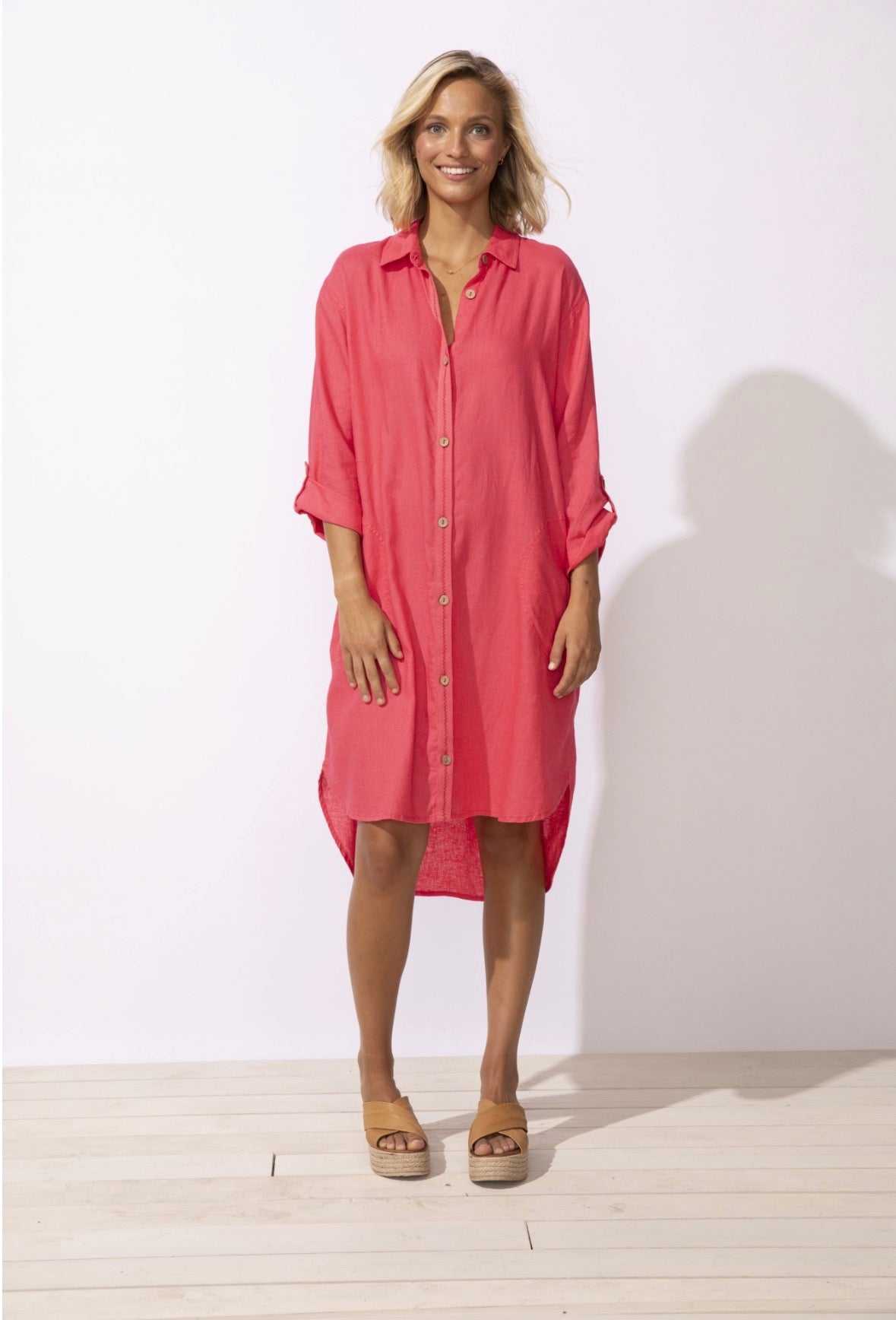 Linen Poppy Dress - Poppy