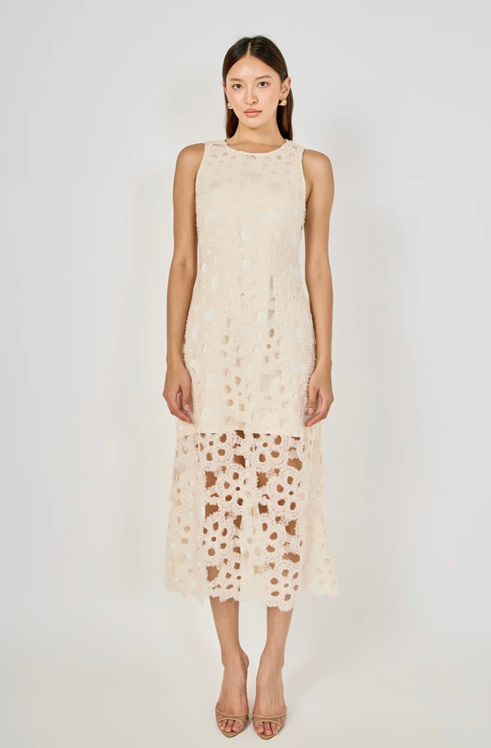 Endless Rose Pearl Floral Lace Mini