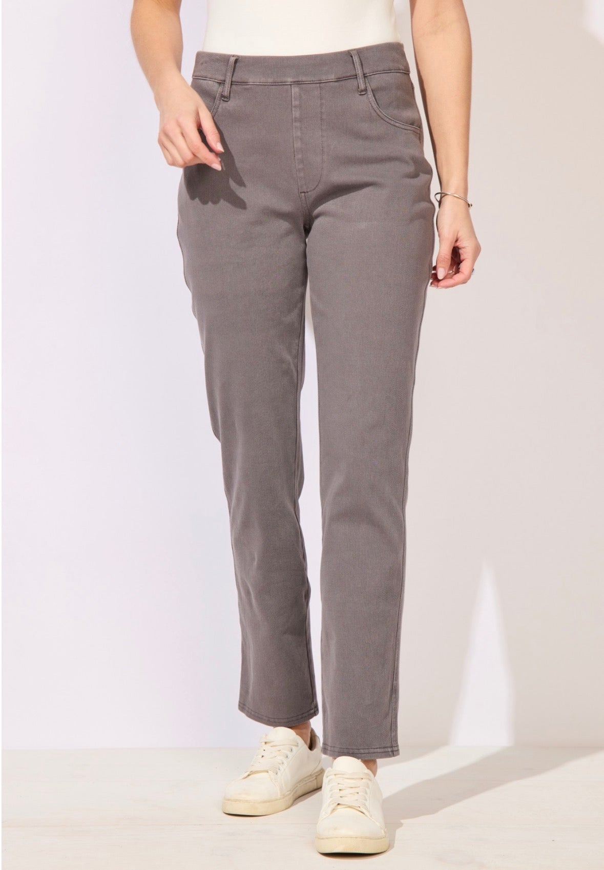 Volcano Knit Denim Straight Leg Pant