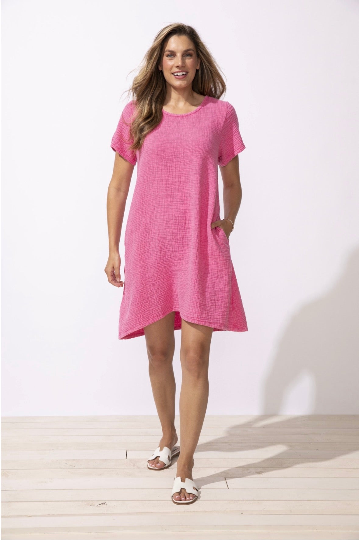 Sunkiss Gauze Passport Dress - Cosmo