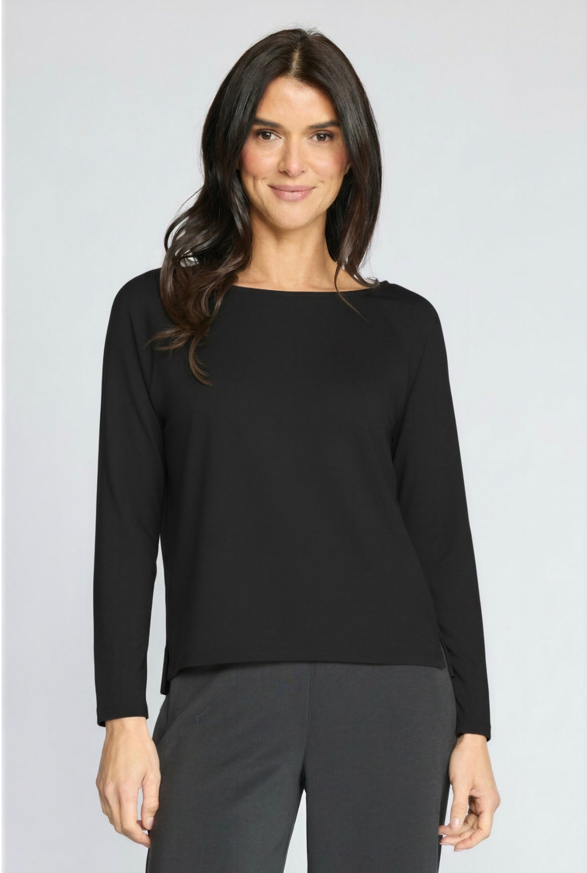 Essentials Knits Layering Tee - Black