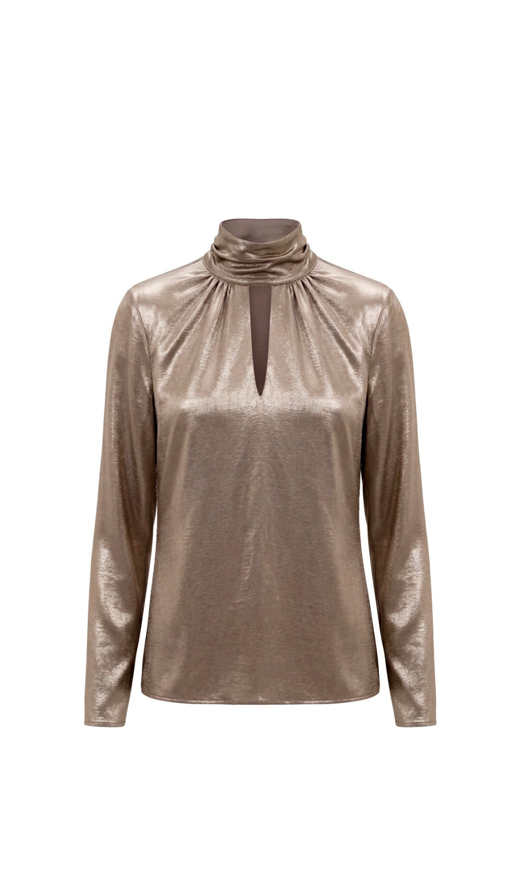 Long Sleeve Woven Blouse