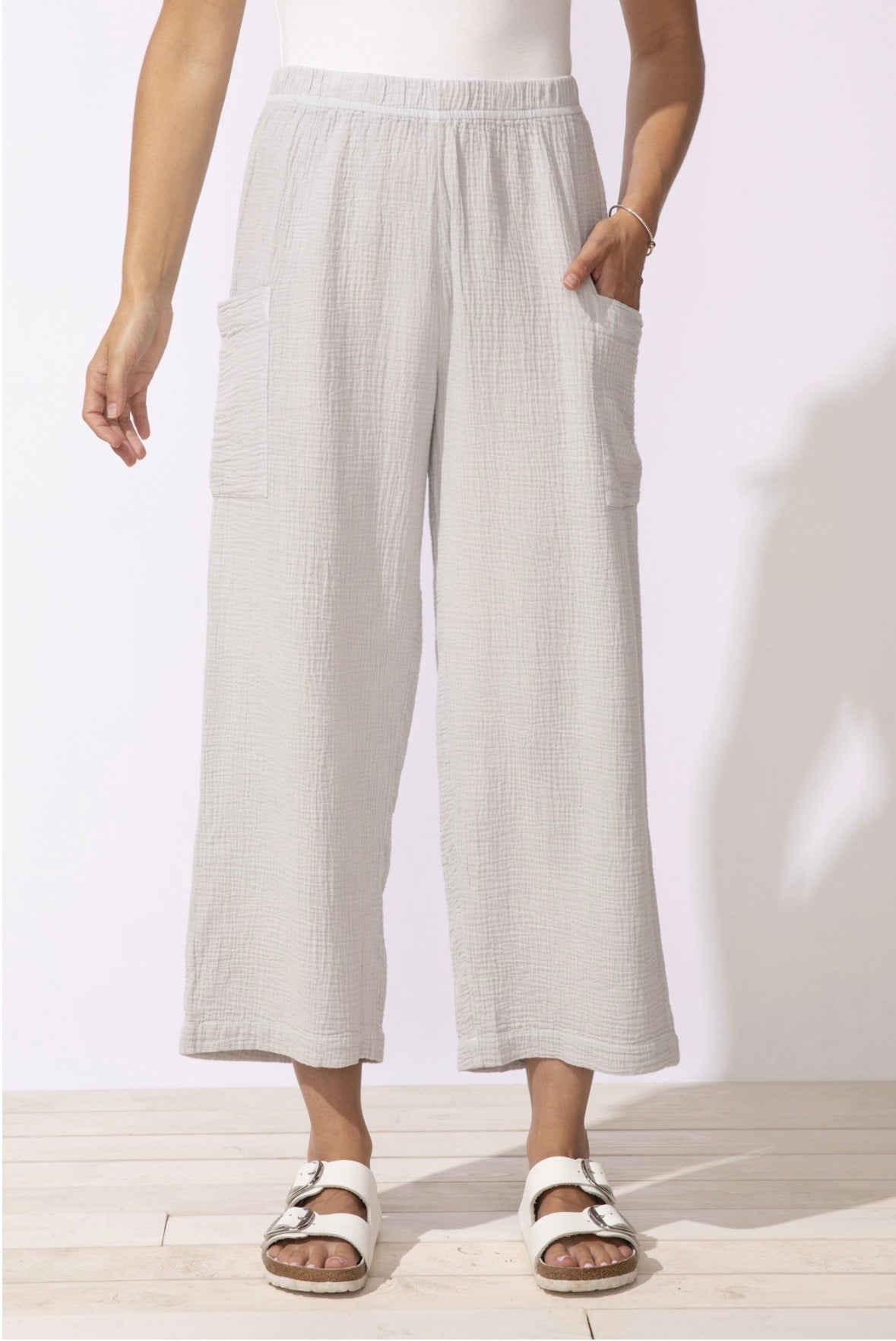 Sunkiss Gauze Pocket Flood Pant - Dune