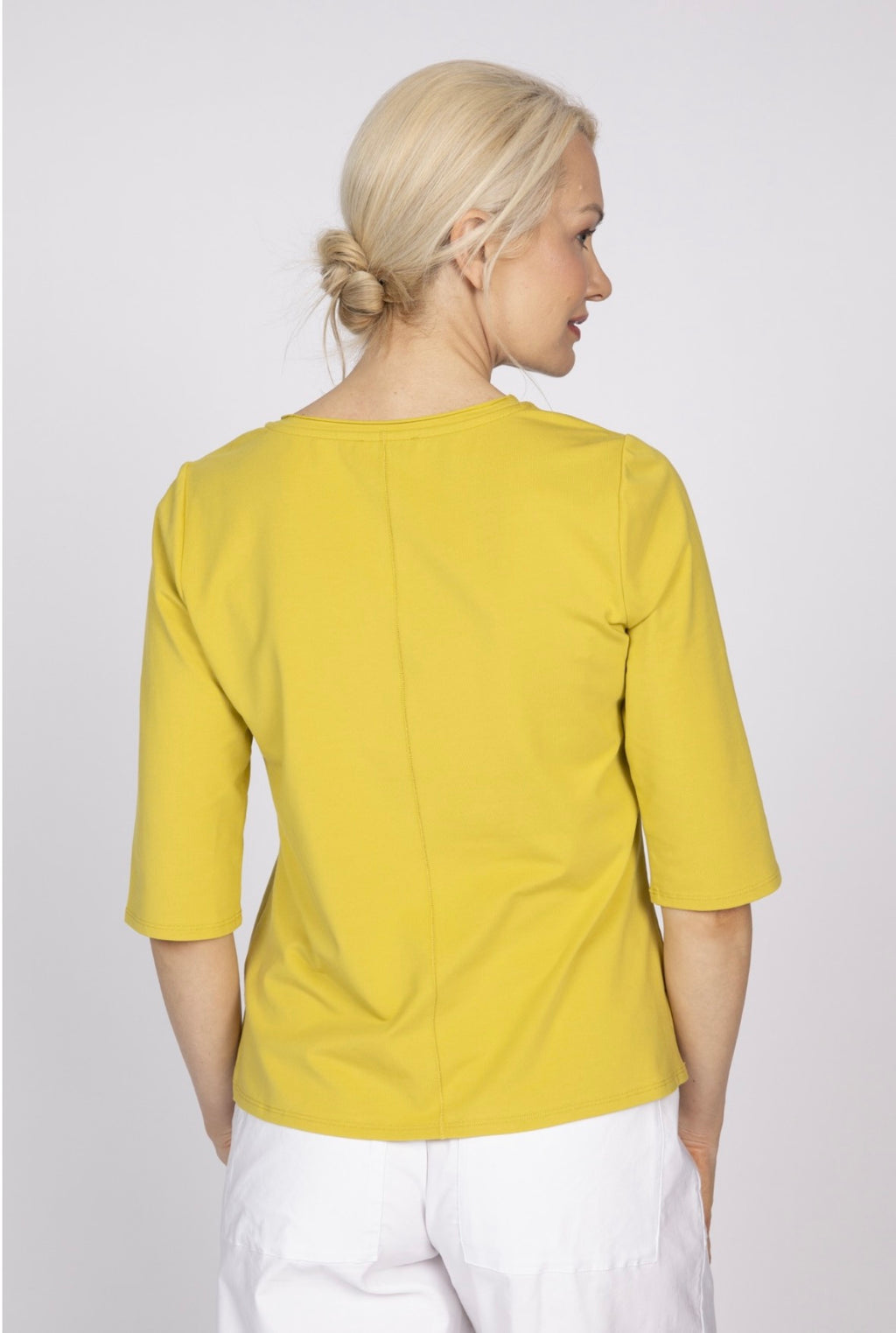 Essentials Knit Elbow Tee - Pear