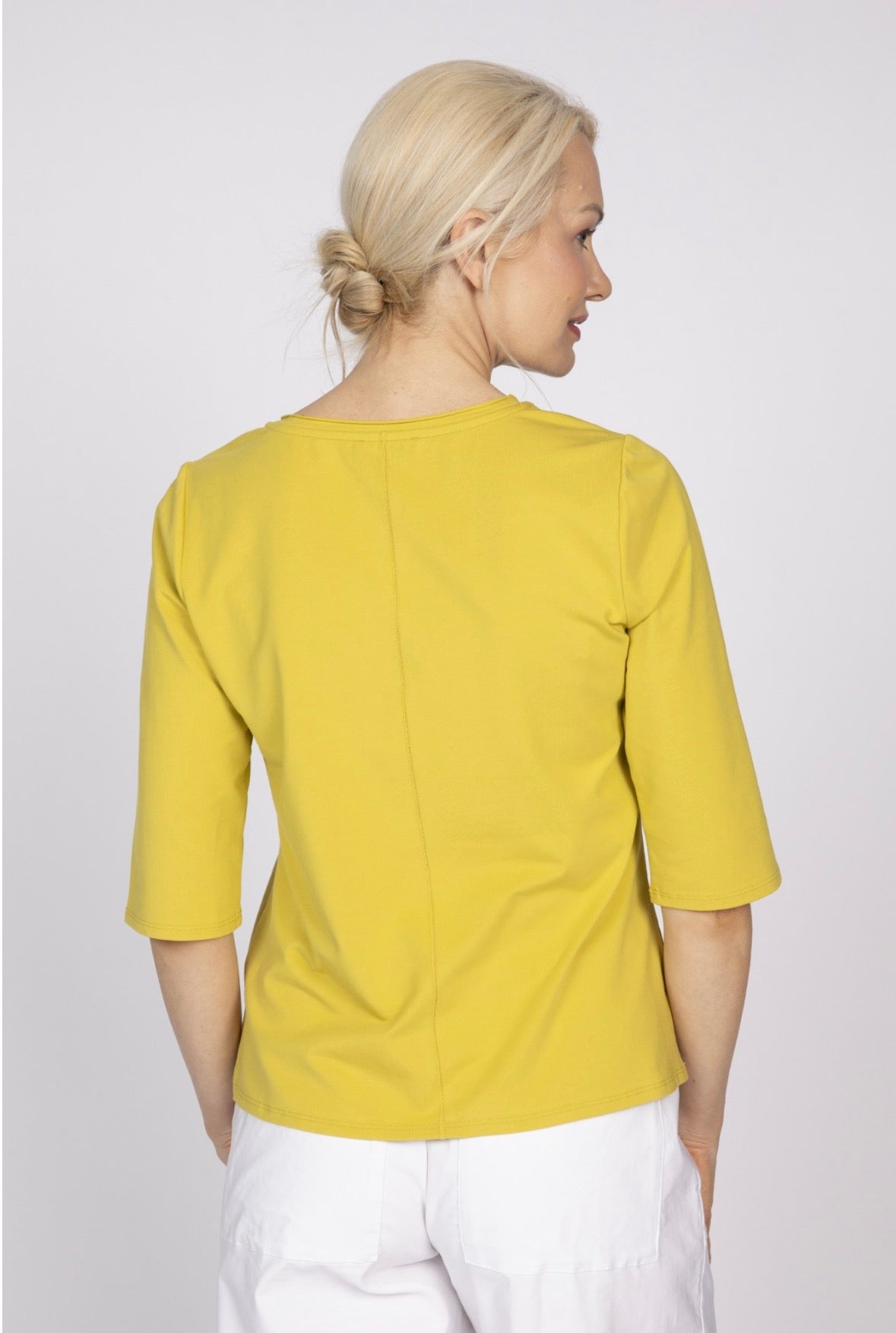 Essentials Knit Elbow Tee - Pear