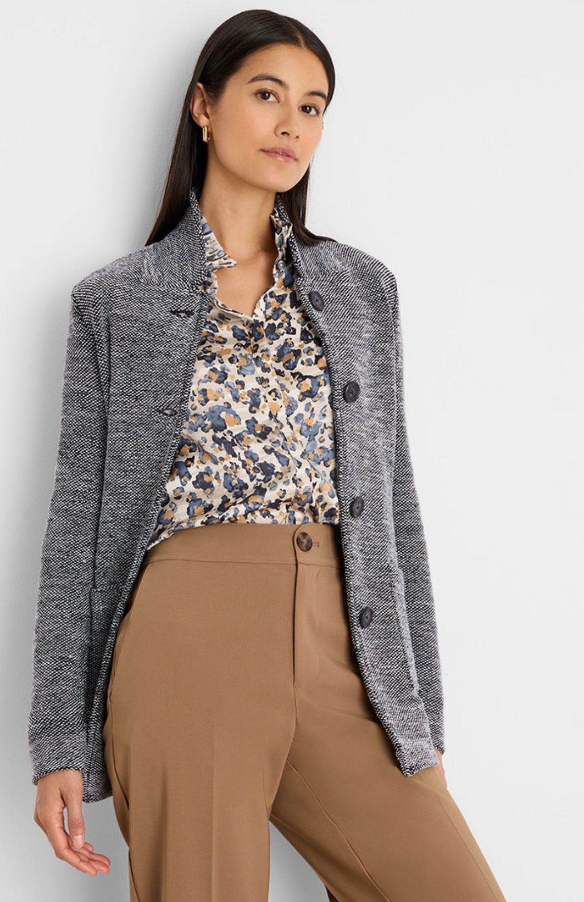 Nic+Zoe Tweed Stitch Sweater
