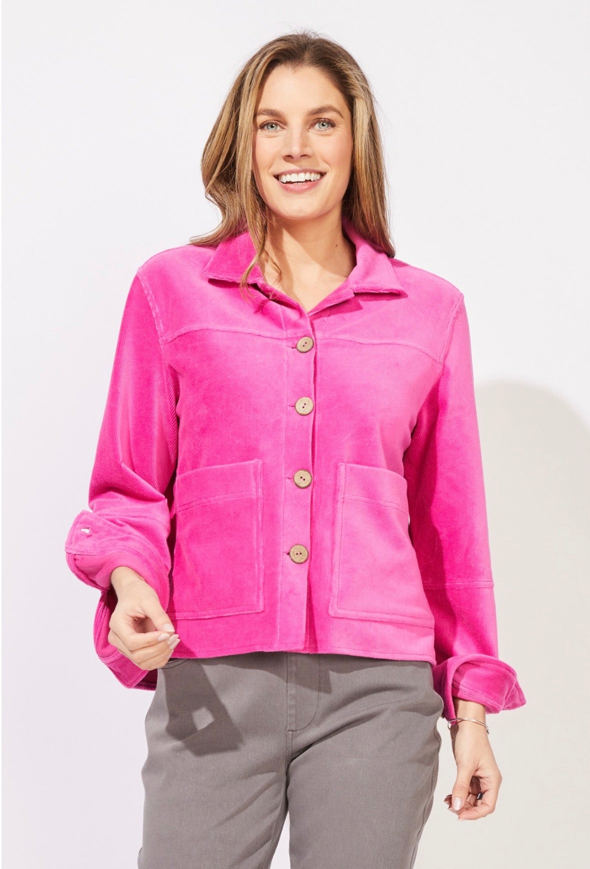 Corded Velour Camp Jacket